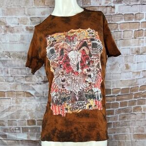 Affliction Women’s Graphic Short Sleeve Tie-Dye T-Shirt -Size: Large -NWT